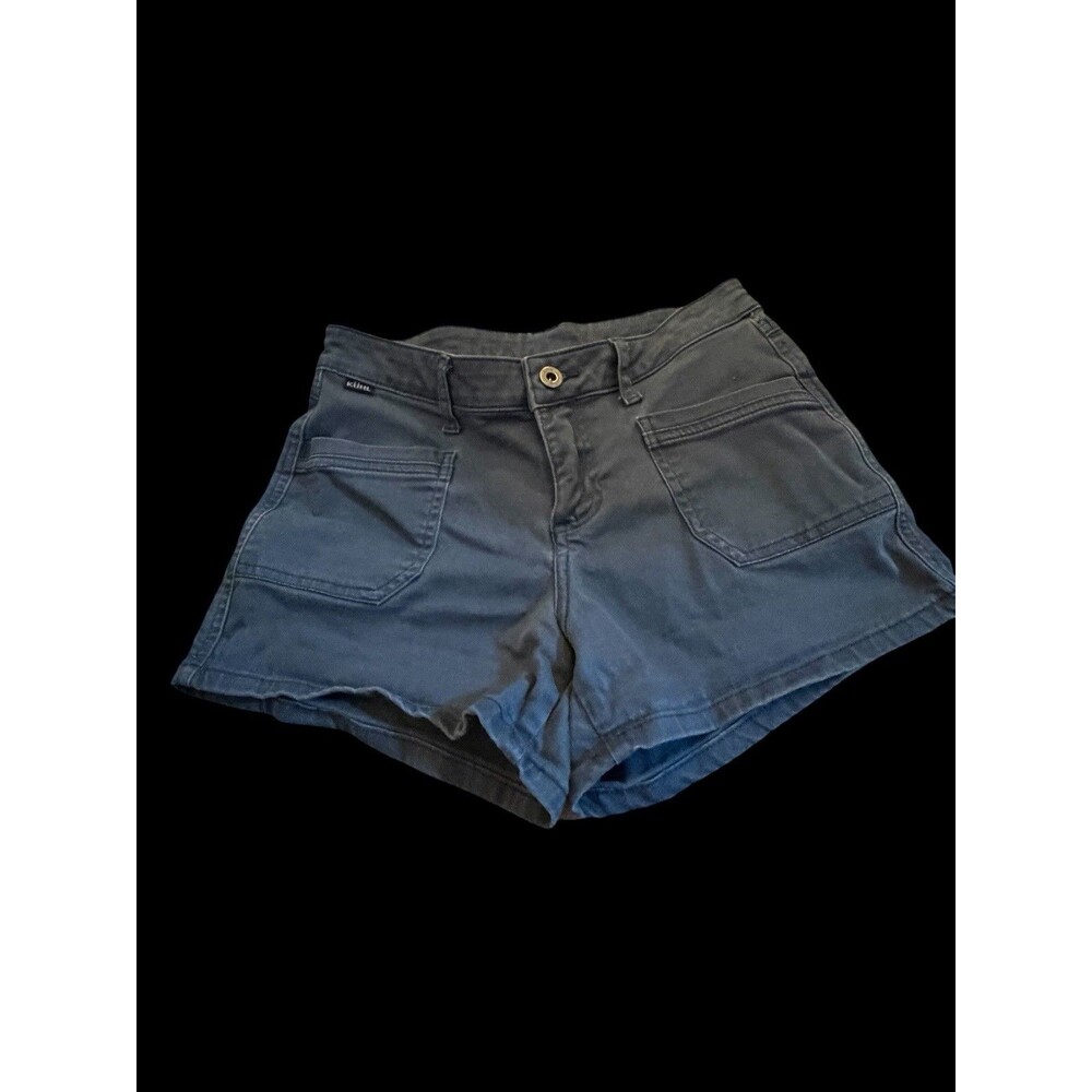 Kuhl Womens Navy Indigo Blue Hiking Shorts Size 4 Mid Rise 3.5 Inseam Stretch